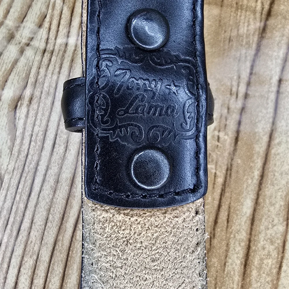 Tony Lama Women's Black Leather Belt Size 32‎